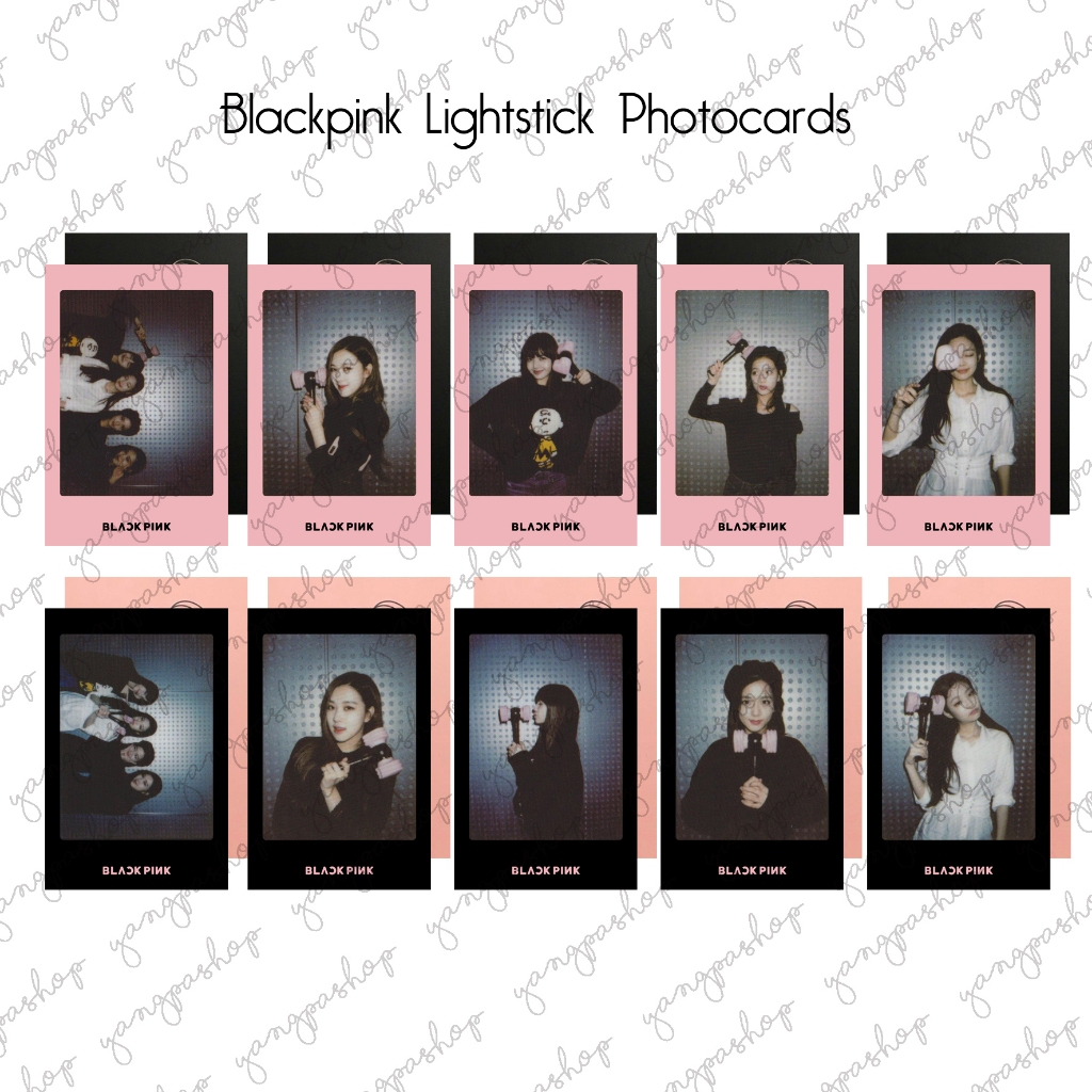 [READY / SET] BLACKPINK LIGHTSTICK BPIN PHOTOCARD UNOFFICIAL FANMADE YANGPASHOP JENNIE JISOO LISA RO