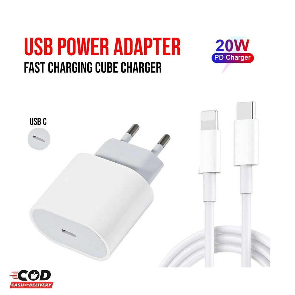 CHARGER FLECO TYPE C TO IPHONE FAST CHARGING 20 WATT