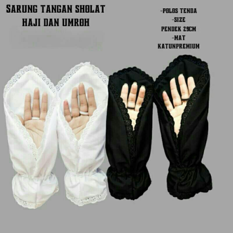 Sarung Tangan Haji | Sarung Tangan Umroh | Handsock Umroh - Perlengkapan Haji