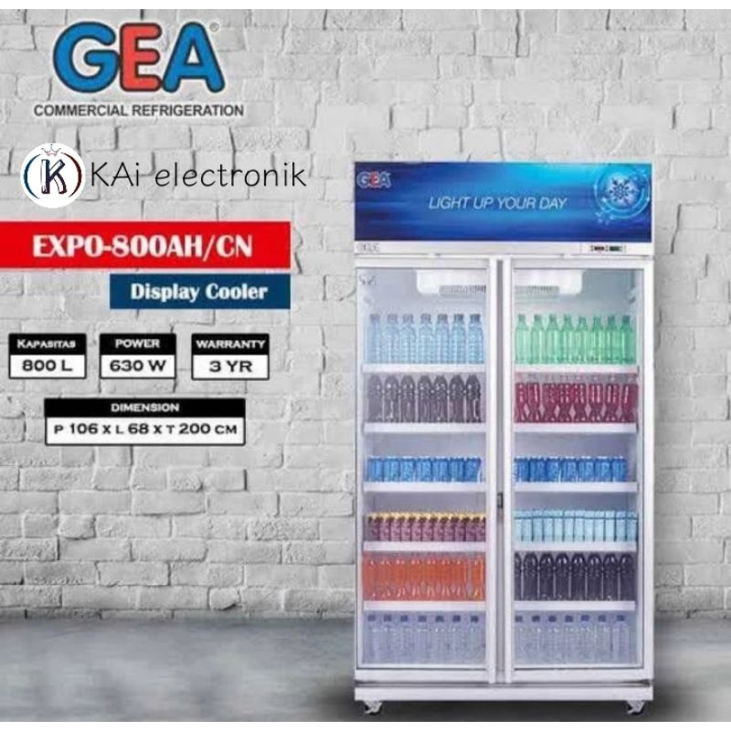 showcase GEA EXPO800/800Liter/2pintu