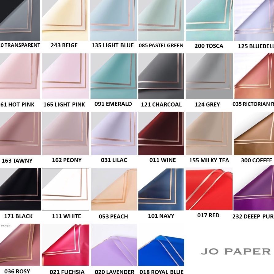 

Pusat Garansi 2 LEMBAR Flower Wrapping Paper Varian List Gold Kertas Buket Bunga Cellophane Florist