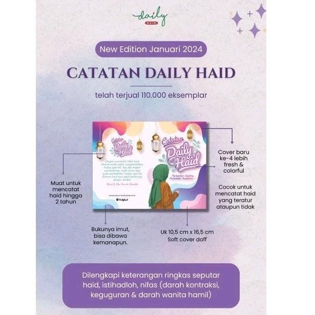 

catatan daily haid edisi Januari 2024