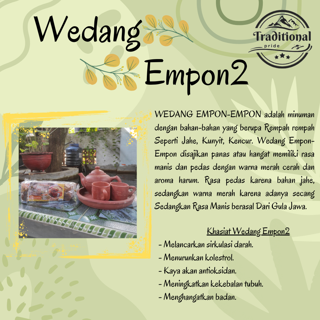 

Wedang Empon-empon Khas Jogja, 1 pack berisi 10 sachet