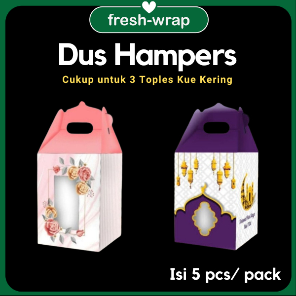 

Dus Hampers Muat 3 Toples Kue Kering isi 5 pcs/pack