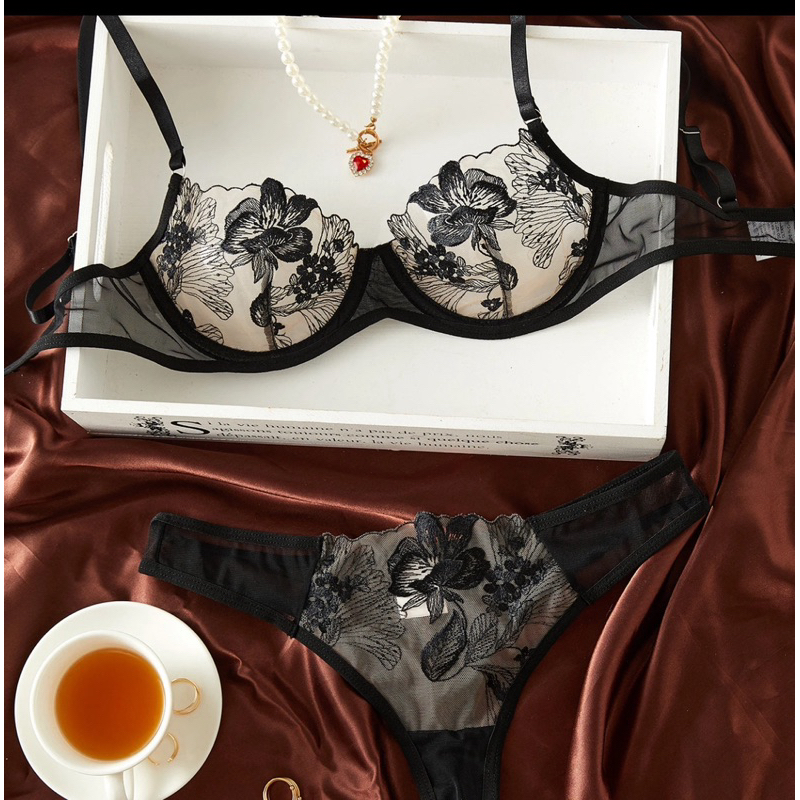 hu7 Bra Set Transparant 23033