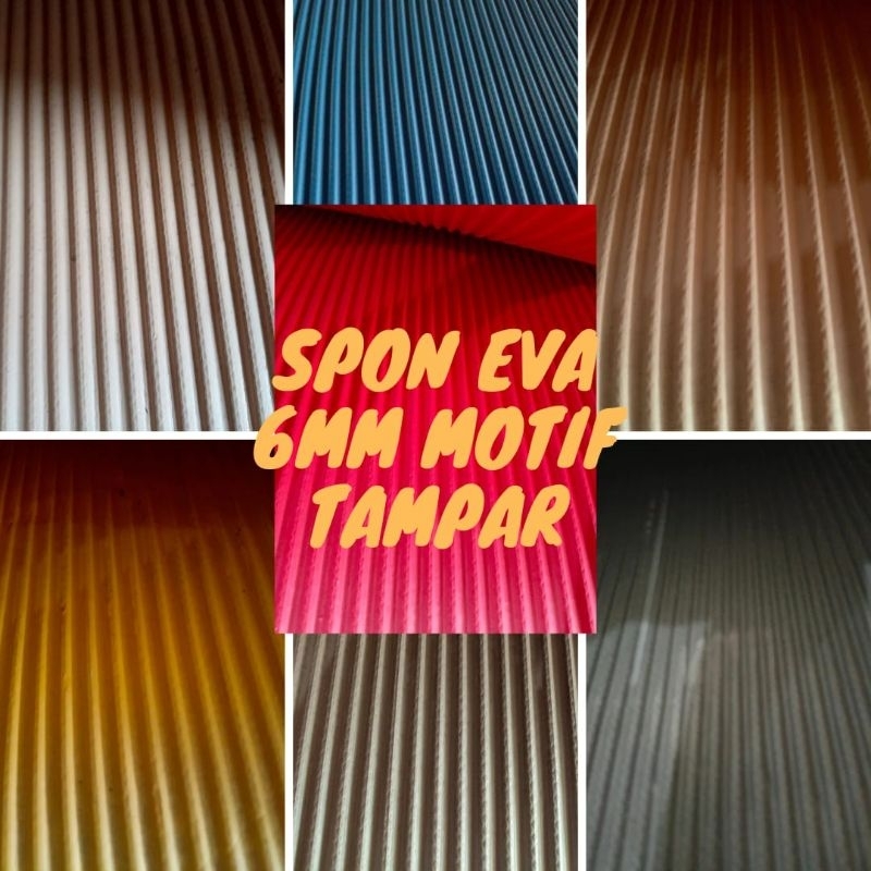 Spon Eva Motif Tampar // Busa Ati 6mm Motif Tampar (Bergelombang) // Eva Foam SO80