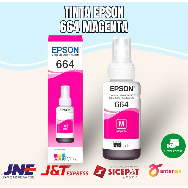 TINTA EPSON 664 WARNA MAGENTA