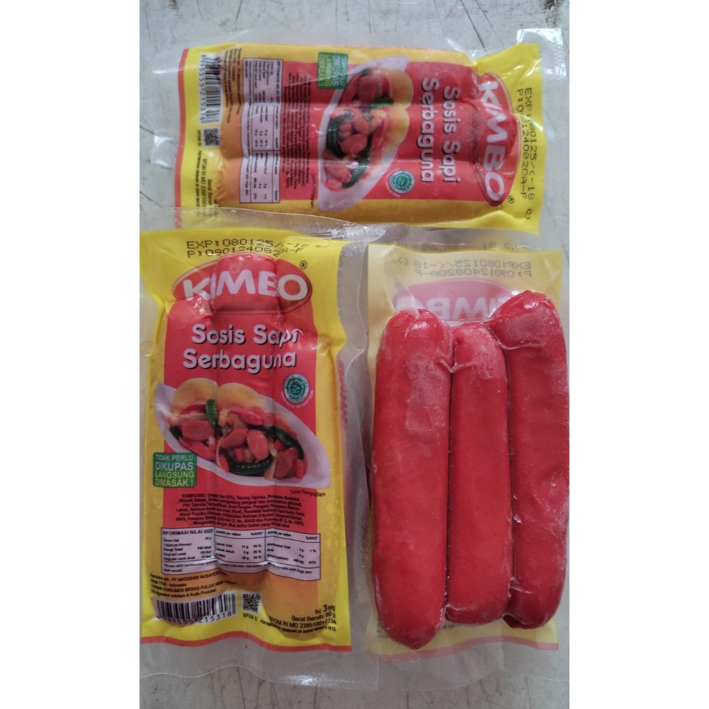 

Sosis Sapi Serbaguna KIMBO isi 3 pcs 80 gram