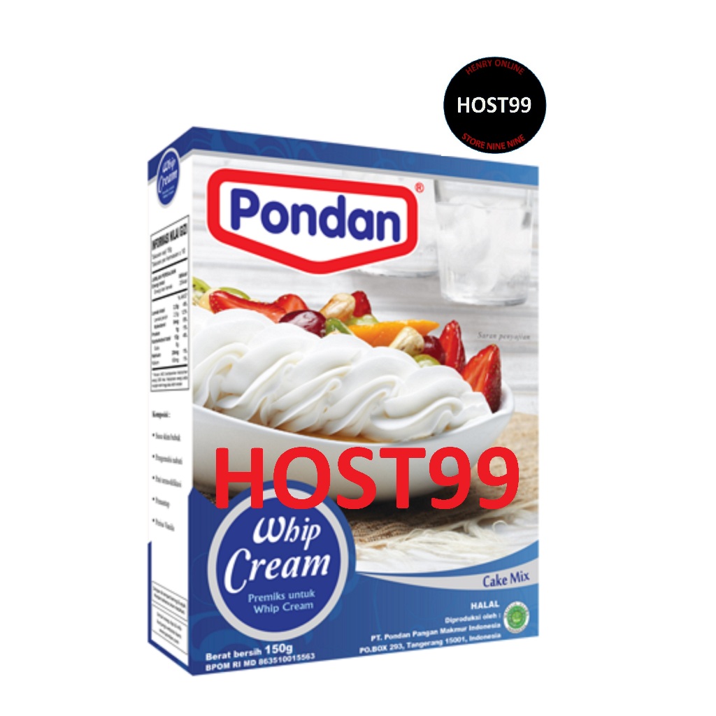 

BUBUK INSTANT KRIM KUE WHIP CREAM PONDAN 150G