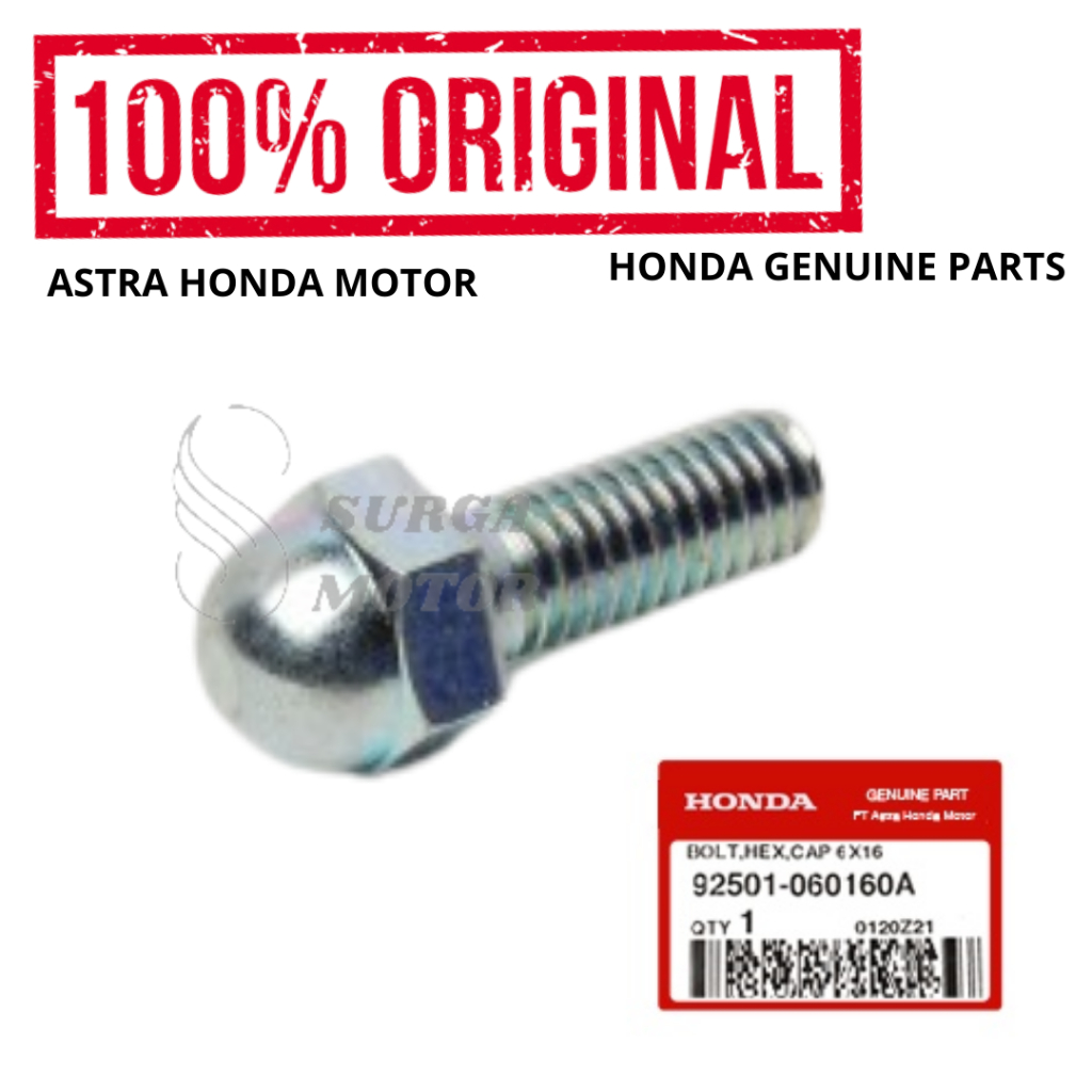 Baut Footstep Depan Bolt Hex Cap 6x16 New CB150R Streetfire K15G K15M Old New CBR150R K45 LED Origin
