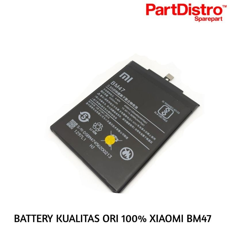 BATERAI XIAOMI BM47 / BATERAI XIAOMI REDMI 3 / 3S / 3X / 4X OEM