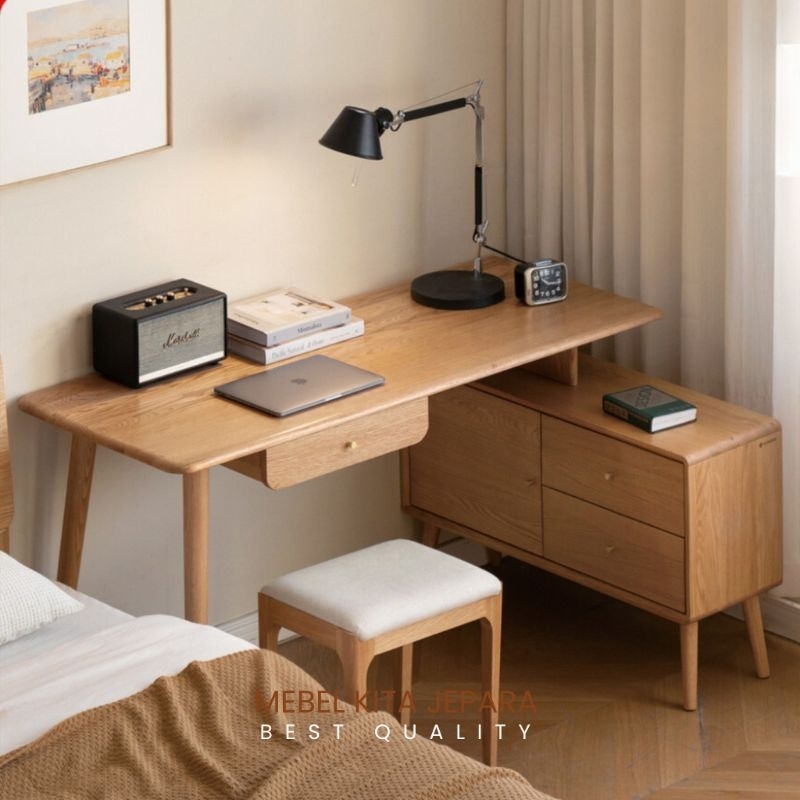 Meja Belajar Anak Atau Dewasa Terbaru Japanese Style | Meja Kantor Minimalis Modern | Meja Komputer 