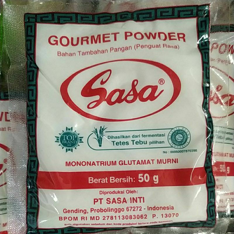 

Sasa Penyedap Rasa 50gr / Membuat Masakan Menjadi Nikmat