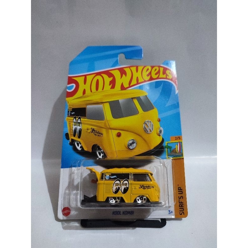 Hotwheels kool kombi kuning Mooneyes