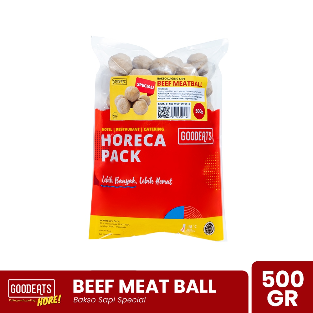 

HORECA GOOD EATS Bakso Sapi Special (Beef Meatball) – 500 Gr