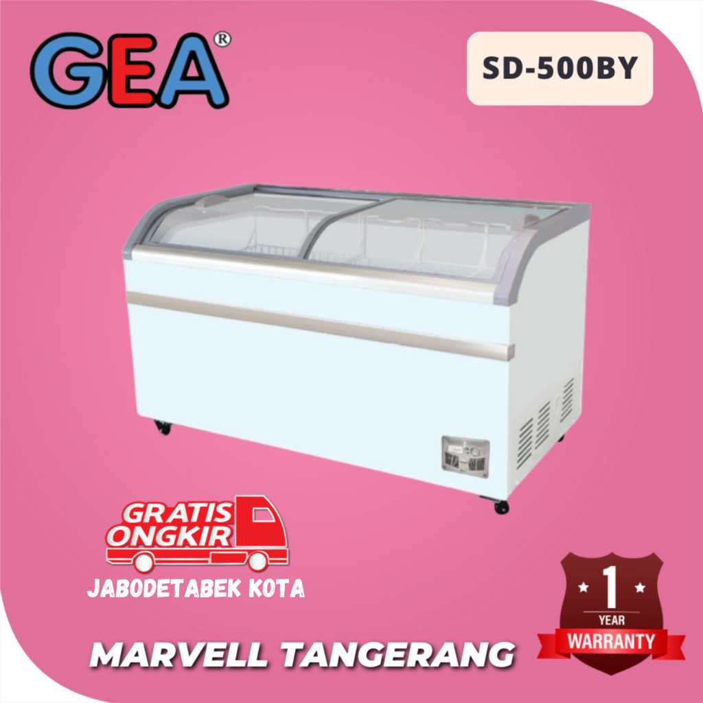 FREEZER SLIDING CURVE GLASS GEA SD-500BY FREEZER ES CREAM KACA SLIDING