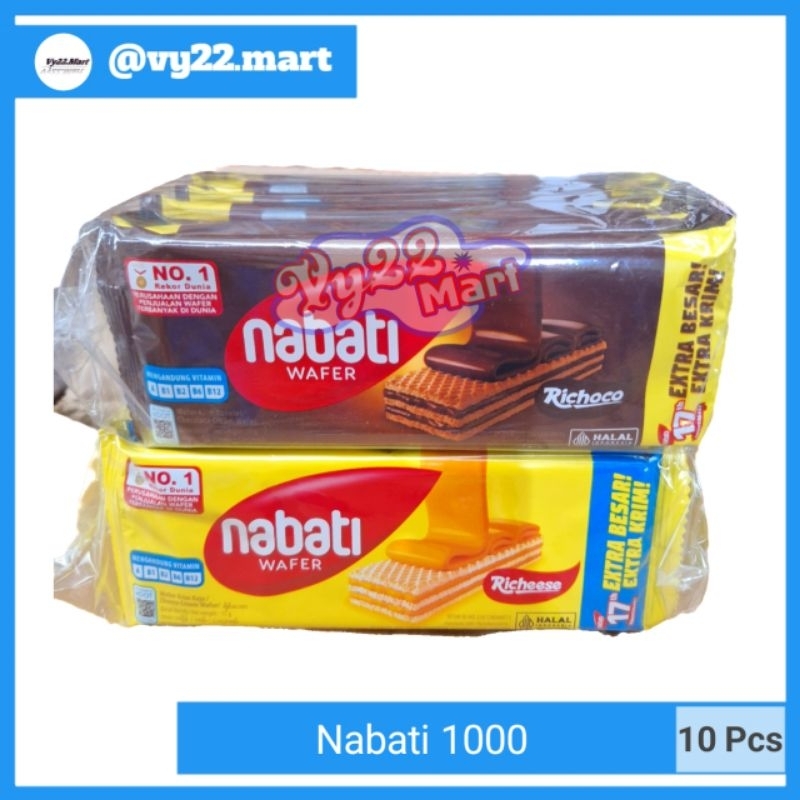 

Wafer Nabati 1000 Coklat dan Keju