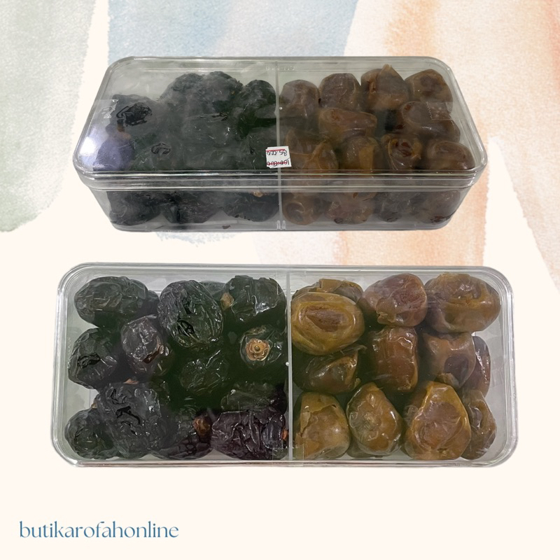 

Paketan Kurma Sukari dan Kurma Azwa / Kurma Sukari dan Kurma Bam