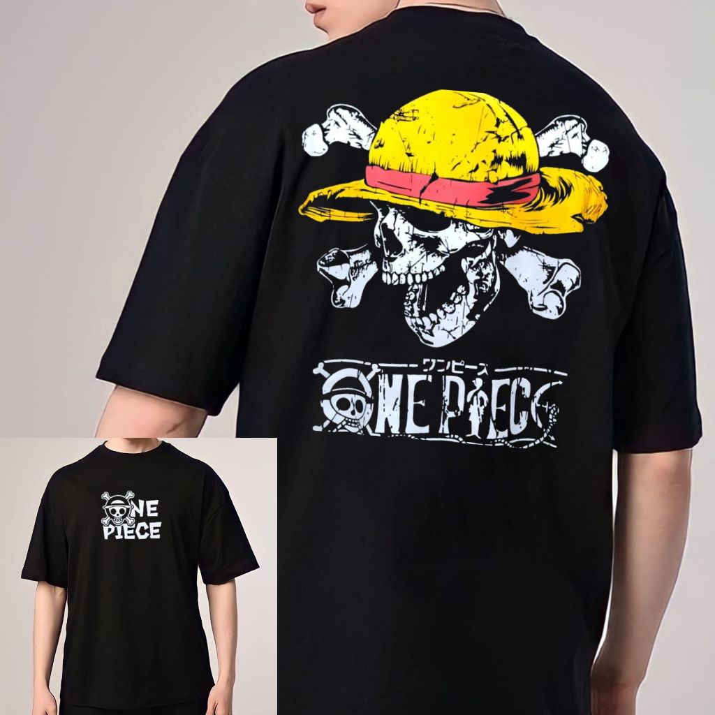 KAOS OVERSIZE ANIME TOPI KUNING (M71)