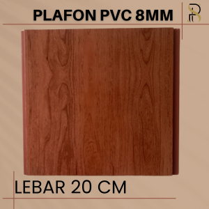 Plafon PVC Warna coklat Kayu semi doff (SP 64)