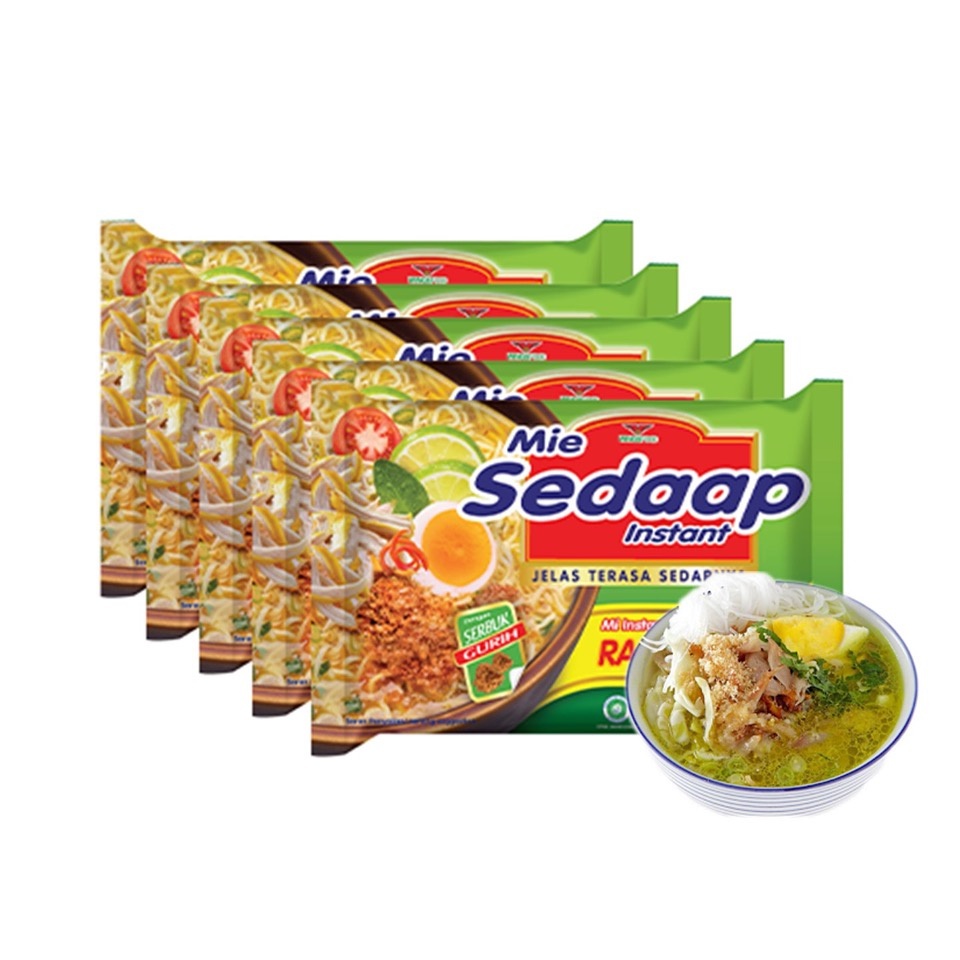 

Mie Instan Mie Sedaap Soto Bag 75 gr x5