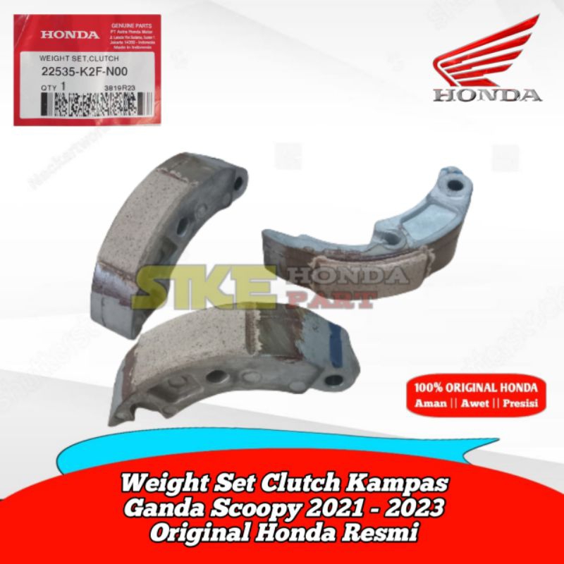 22535-K2F-N00  Kampas Kopling Ganda Scoopy 2021 2022 2023   Resmi