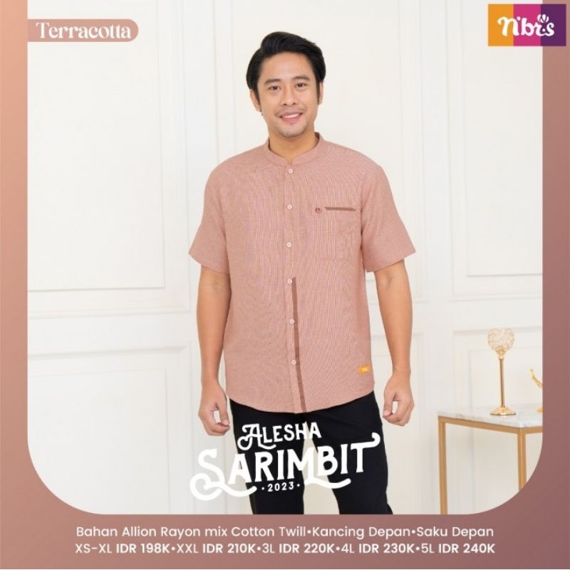 Koko Nibras Alesha Sarimbit 2023 // Koko Dewasa Lengan Pendek // Koko Nibras Lengan Pendek // Koko D