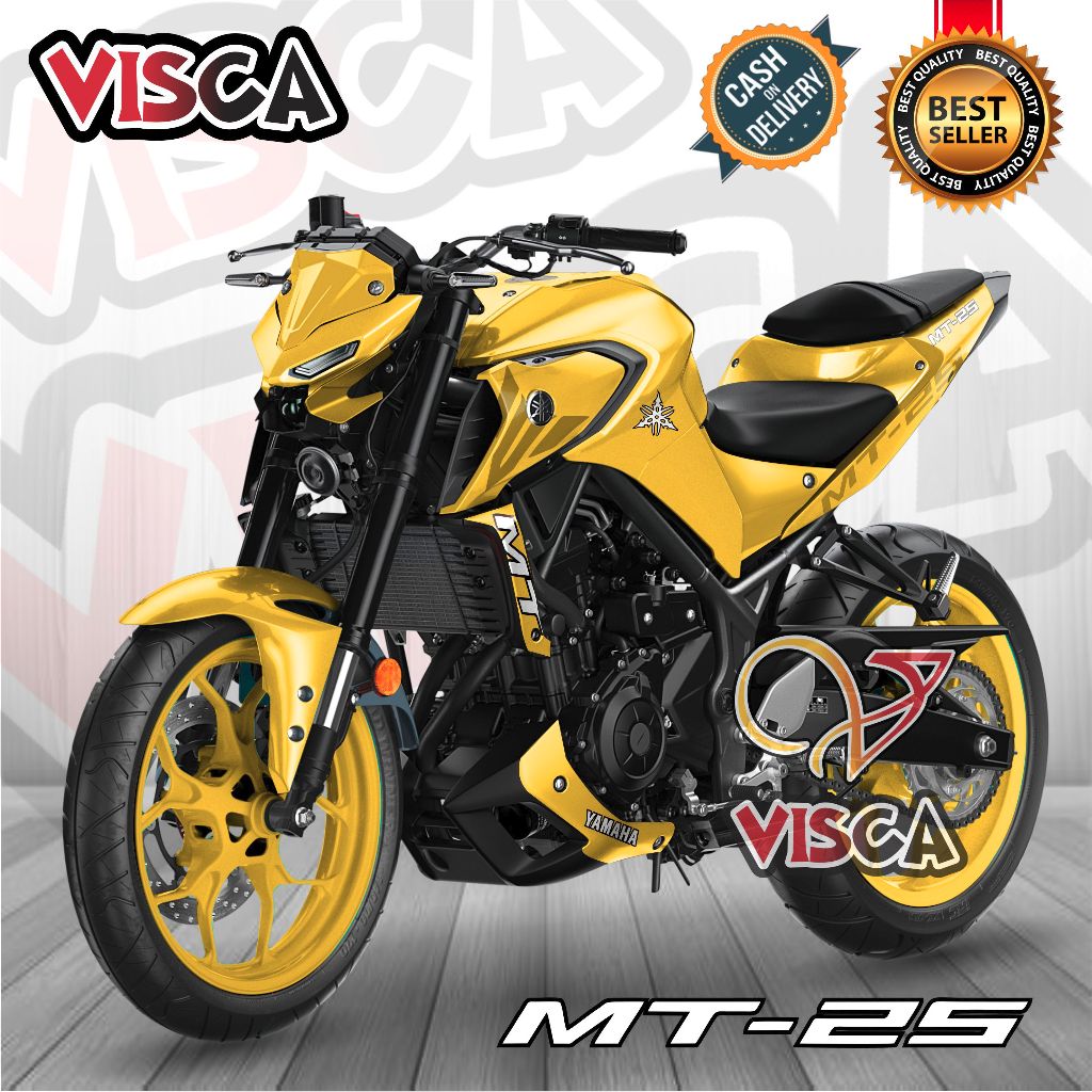 Stiker Decal Yamaha MT 25 NEW Dekal Mt 25 Striping Mt 25 Variasi Decal Mt 25 NEW Full Body POLOS