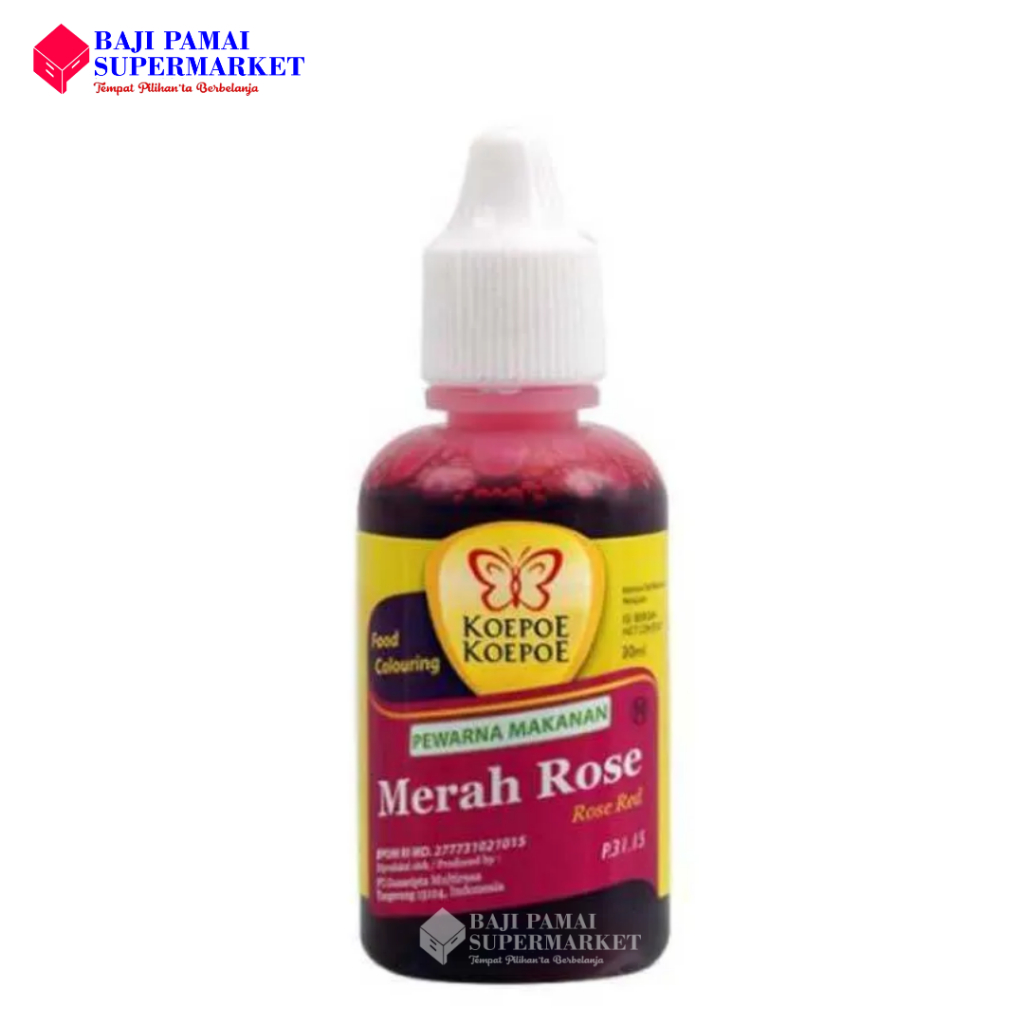 

Koepoe Koepoe Pewarna Makanan Merah Muda / Merah Rose [30 mL]