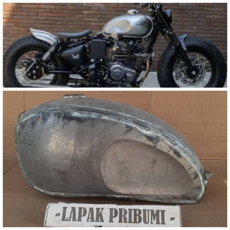 Tangki Custom Model Triumph bahan japstyle Bobber Bratstyle Bratcafe Thunder Tiger Scorpio Byson GL
