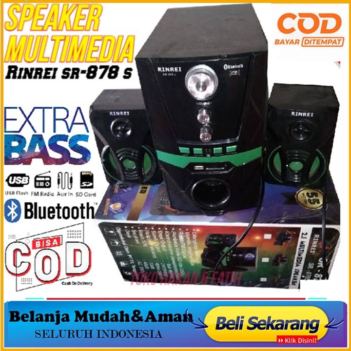 Speaker Bluetooth Rinrei SR878S EKSTRA BASS
