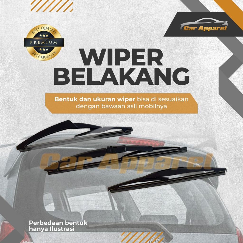 Wiper Belakang MAZDA3 MAZDA 3 HATCHBACK 2020 Rear Wiper MAZDA3 MAZDA 3 HATCHBACK 2020 12 inch