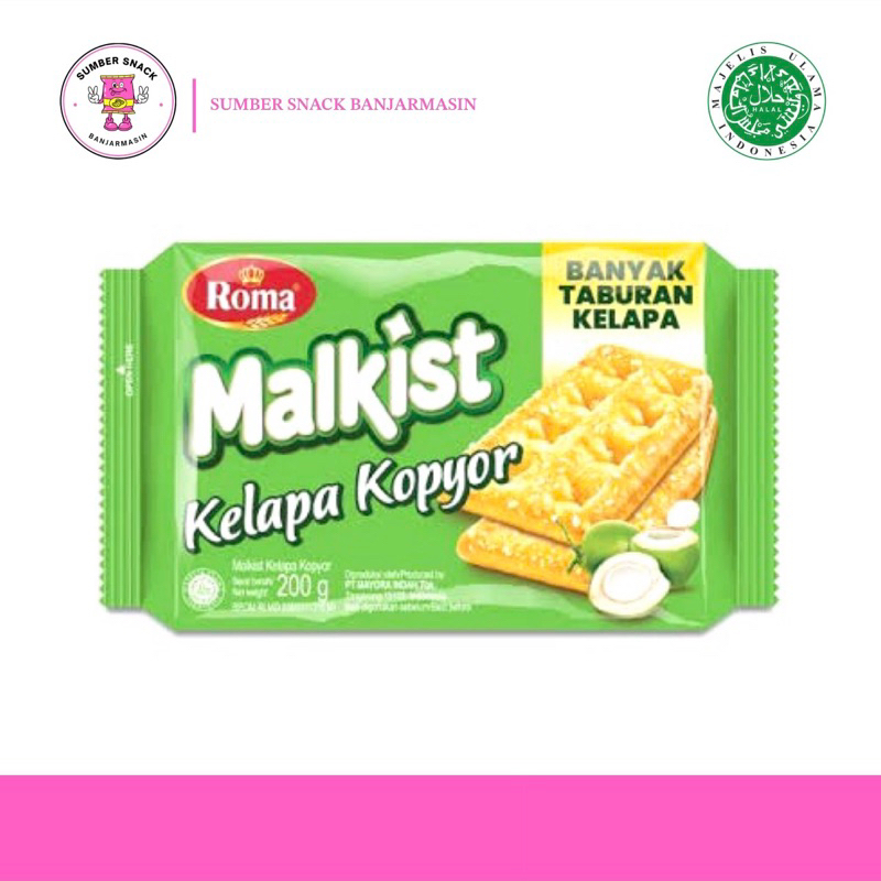 

Roma Malkist Kelapa Kopyor (200g)