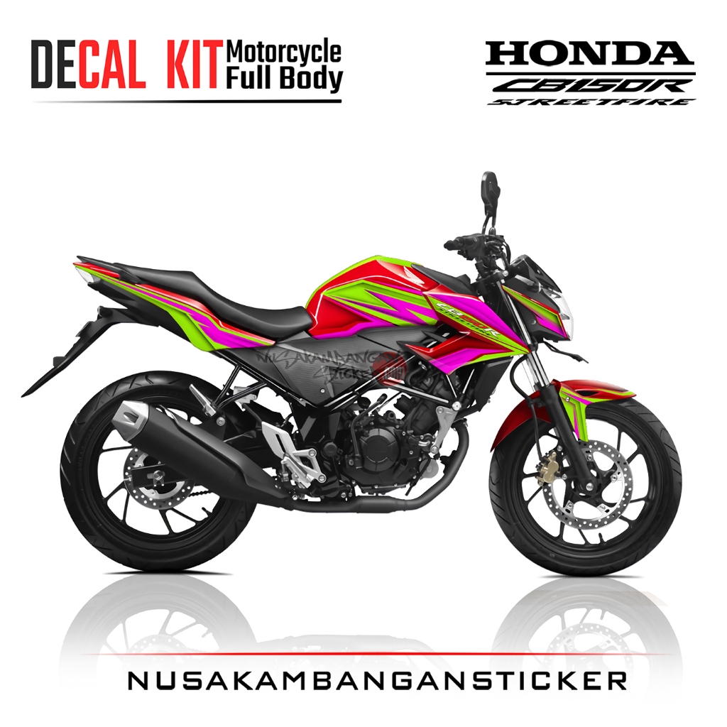 Decal Kit Sticker New CB 150 R Streetfire Red Pink Stiker Full Body