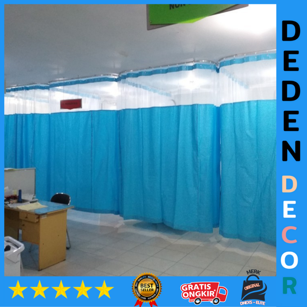 Pesanan Gorden Sekat Rumah Sakit Anti Bakteri Dnexs Elite - Foto Hanya Pemanis
