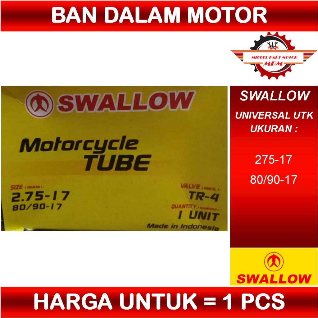 Ban dalam swallow ukuran 275 ring 17 80/90 ring 17 ban dalam motor bebek