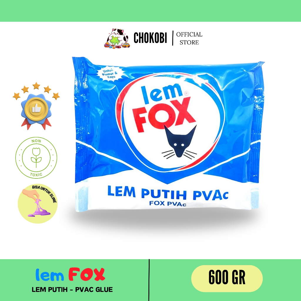 

Lem Fox - 600 gr / Lem Putih PVAC FOX