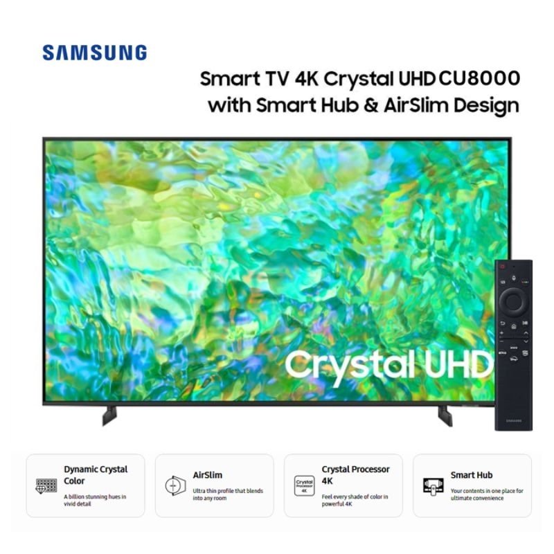 Samsung 50CU8000 50 Inch Crystal UHD 4K Smart TV 50CU8000 UA50CU8000KXXD