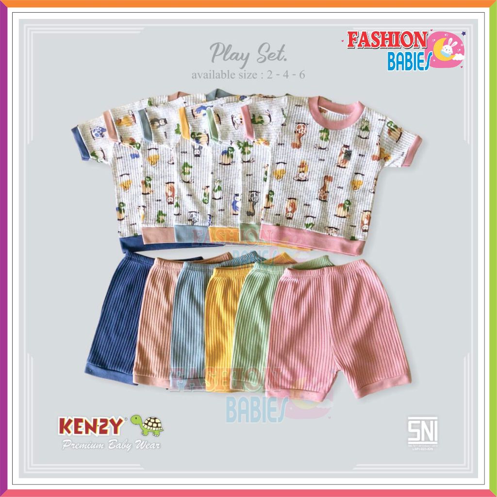 KENZY PLAYSET SET BABY WEAR | SETELAN PENDEK BAYI EARTH COLOUR MIRIP JASPER LIBBY