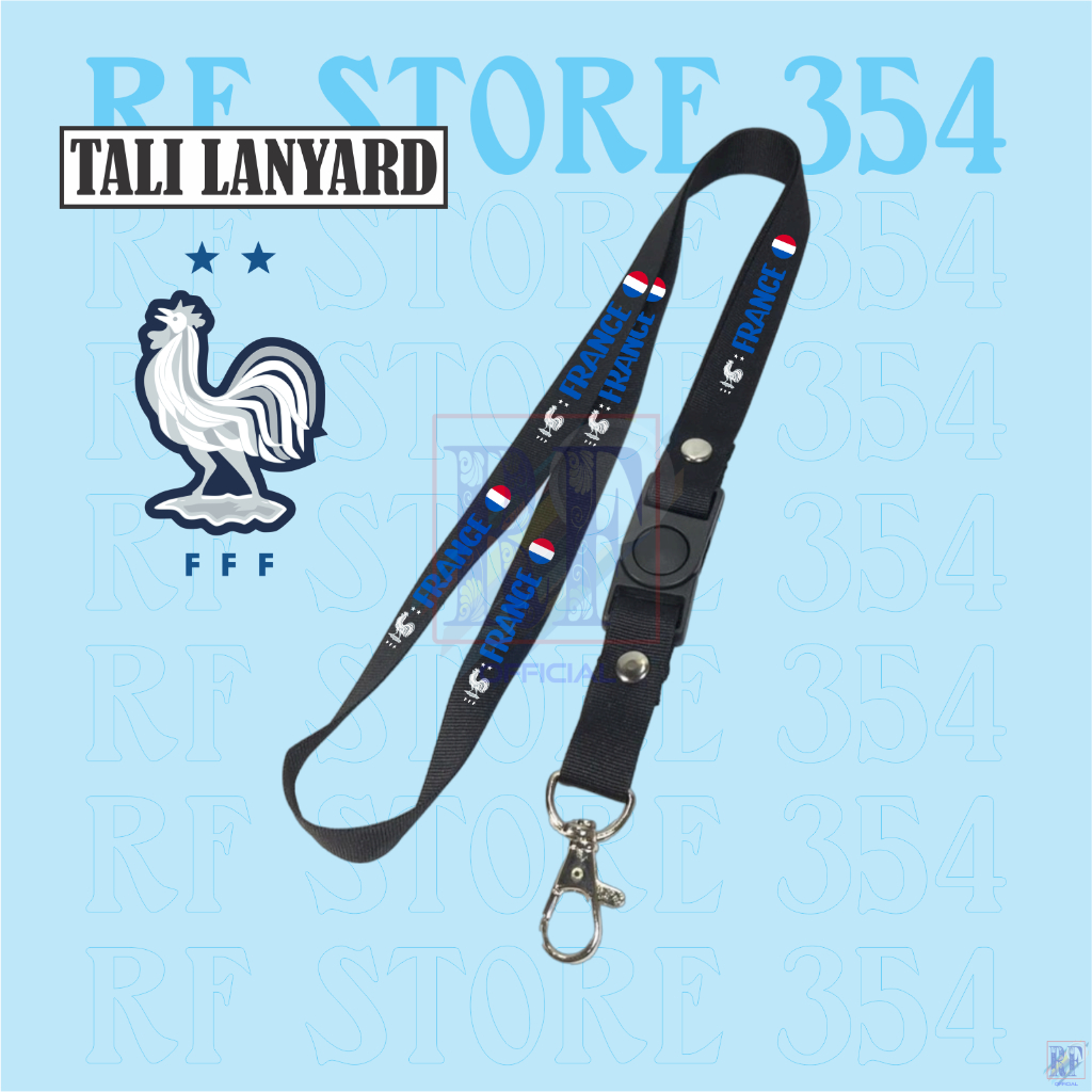 

Tali Lanyard FRANCE / PRANCIS / PREMIUM distro GANTUNGAN KUNCI/GANTUNGAN ID CARD/GANTUNGAN Best seller COD