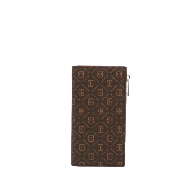 Buccheri's signature monogram coated canvas wallet