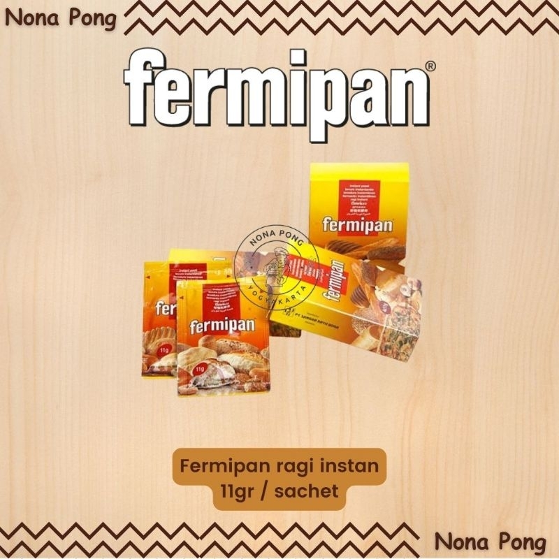 

Ragi roti fermipan ragi instan 11gr /sachet