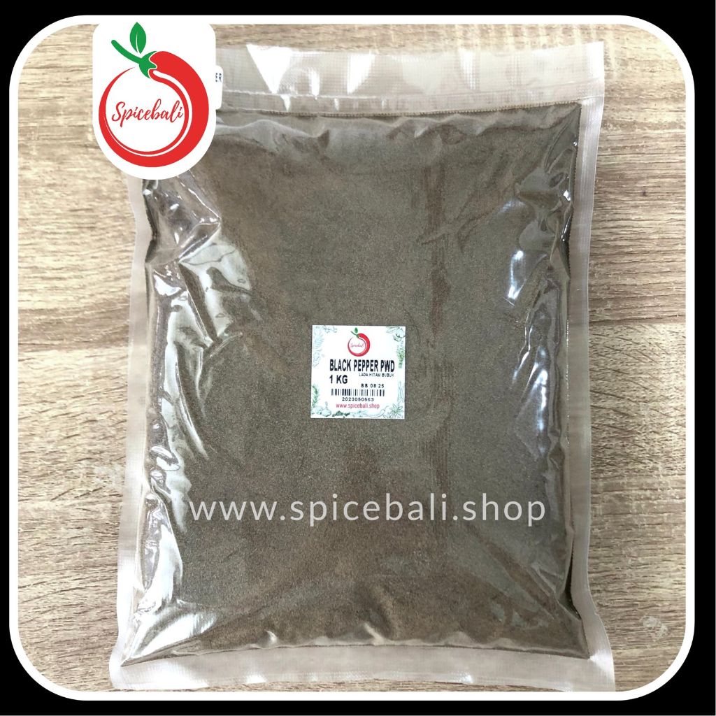 

Lada Hitam Bubuk 1 kg / Black Pepper Powder 1 kg / Merica Hitam Bubuk / Pepper Ground