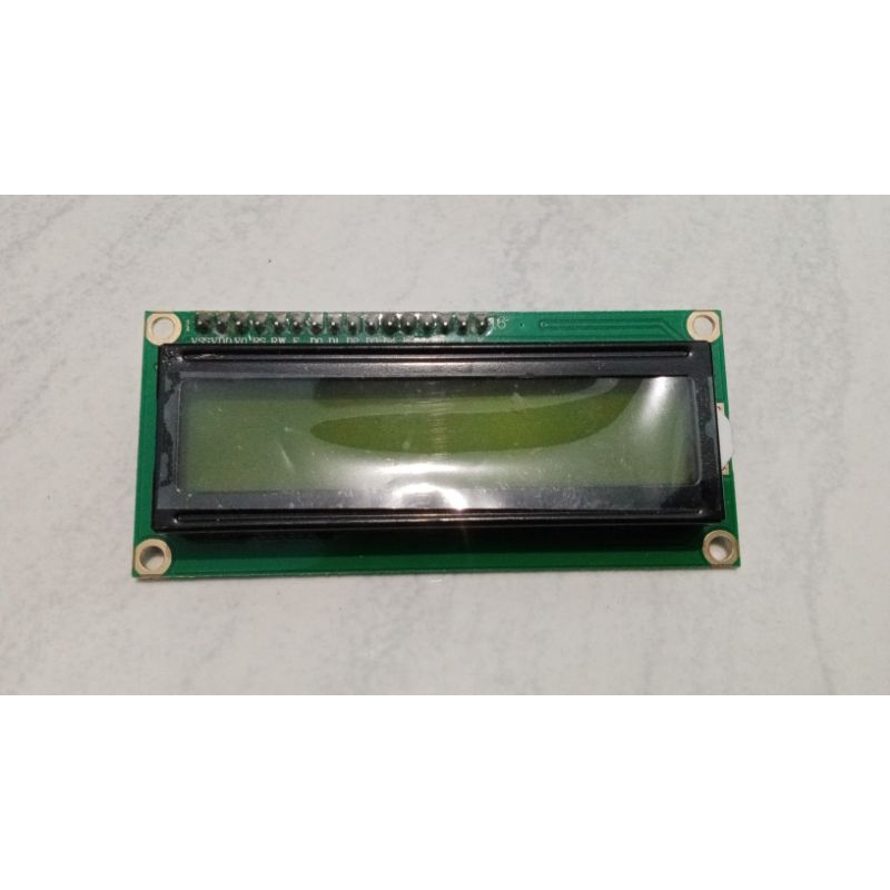 LCD I2C 16x2 layar hijau (bekas/second)
