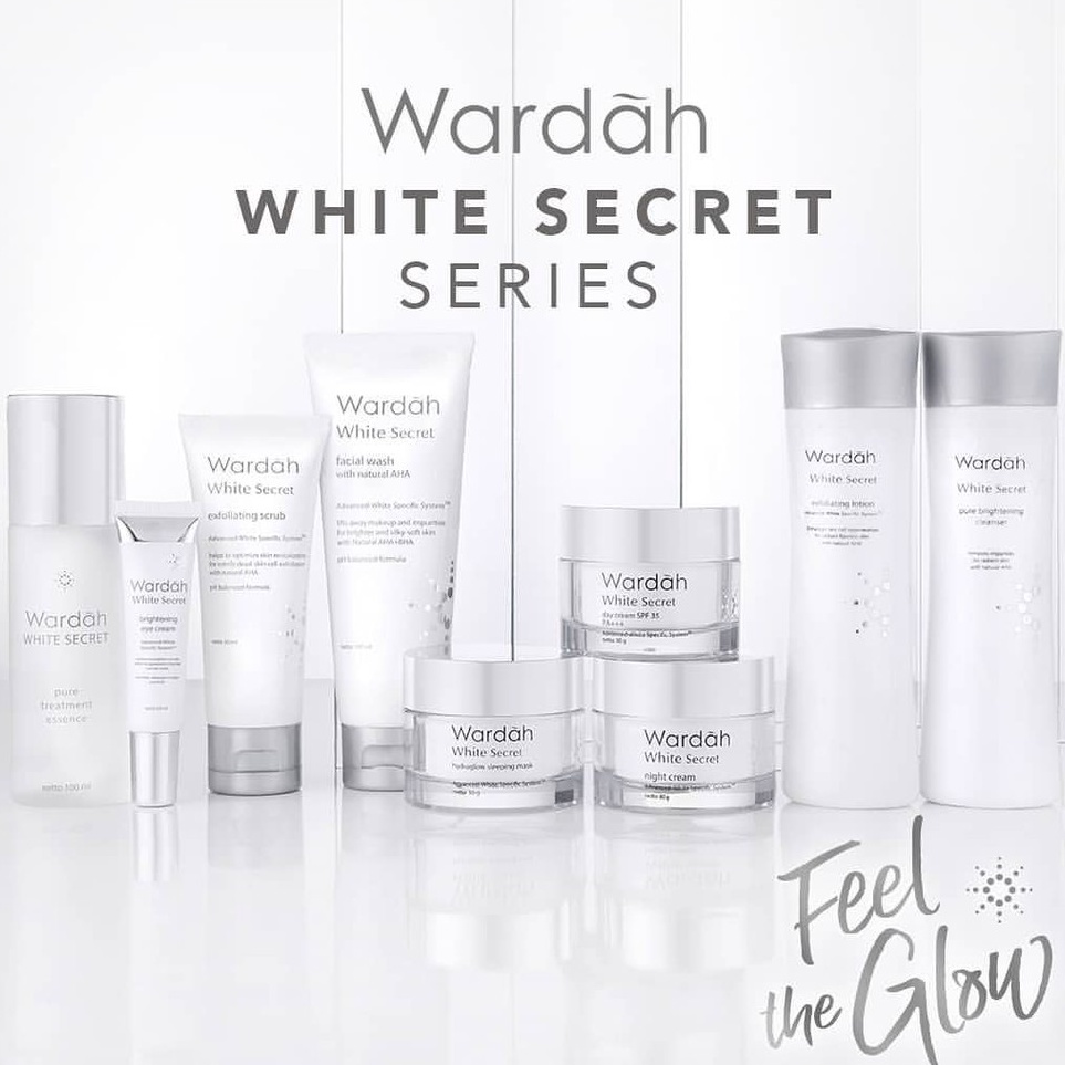 CHAROZA  WARDAH White  Crystal Secret AHA Facial Wash  Day C  Night C  Intense Serum  Essence Treatment ART D3P2