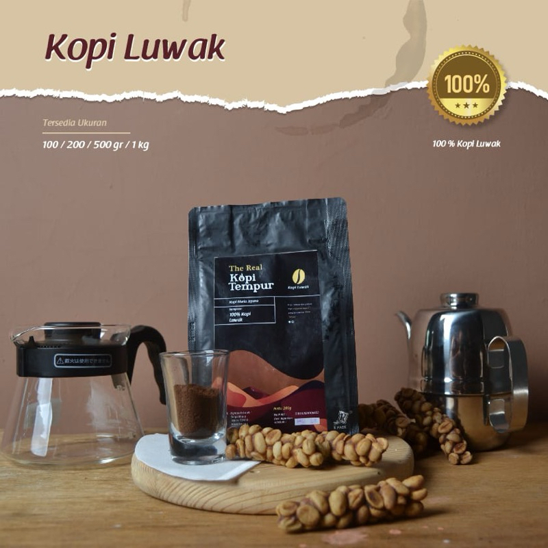 

KOPI LUWAK ASLI 100% TEMPUR LERENG GUNUNG MURIA 100 GRAM BUBUK