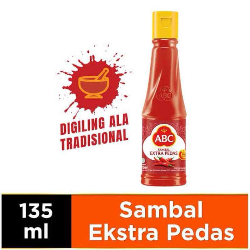 

Sambal Extra pedas Abc 135 ml