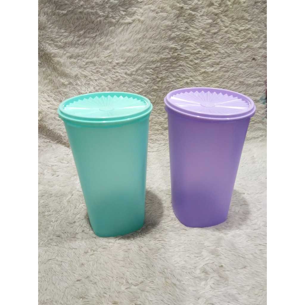 snack keeper ungu isi 2 pcs toples cantik tupperware