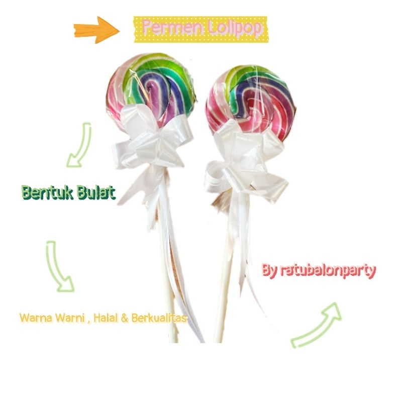 

Permen Lolipop 4 CM Bulat / Permen Lolipop Bulat 4CM / Permen Lolipop 4CM Bulat isi 20 Pcs / Permen Lolipop 1 pack isi 20 pcs / Permen Lolipop Karakter
