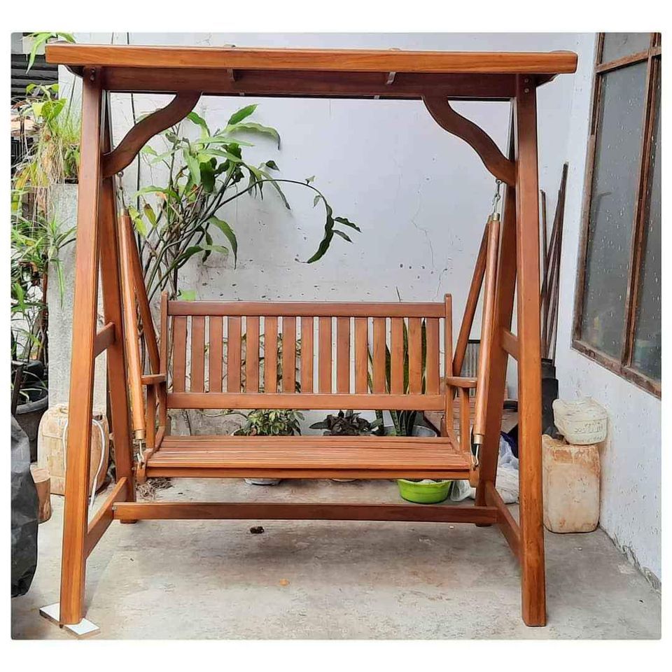 Ayunan Teras Kayu Jati Asli Mebel Jepara